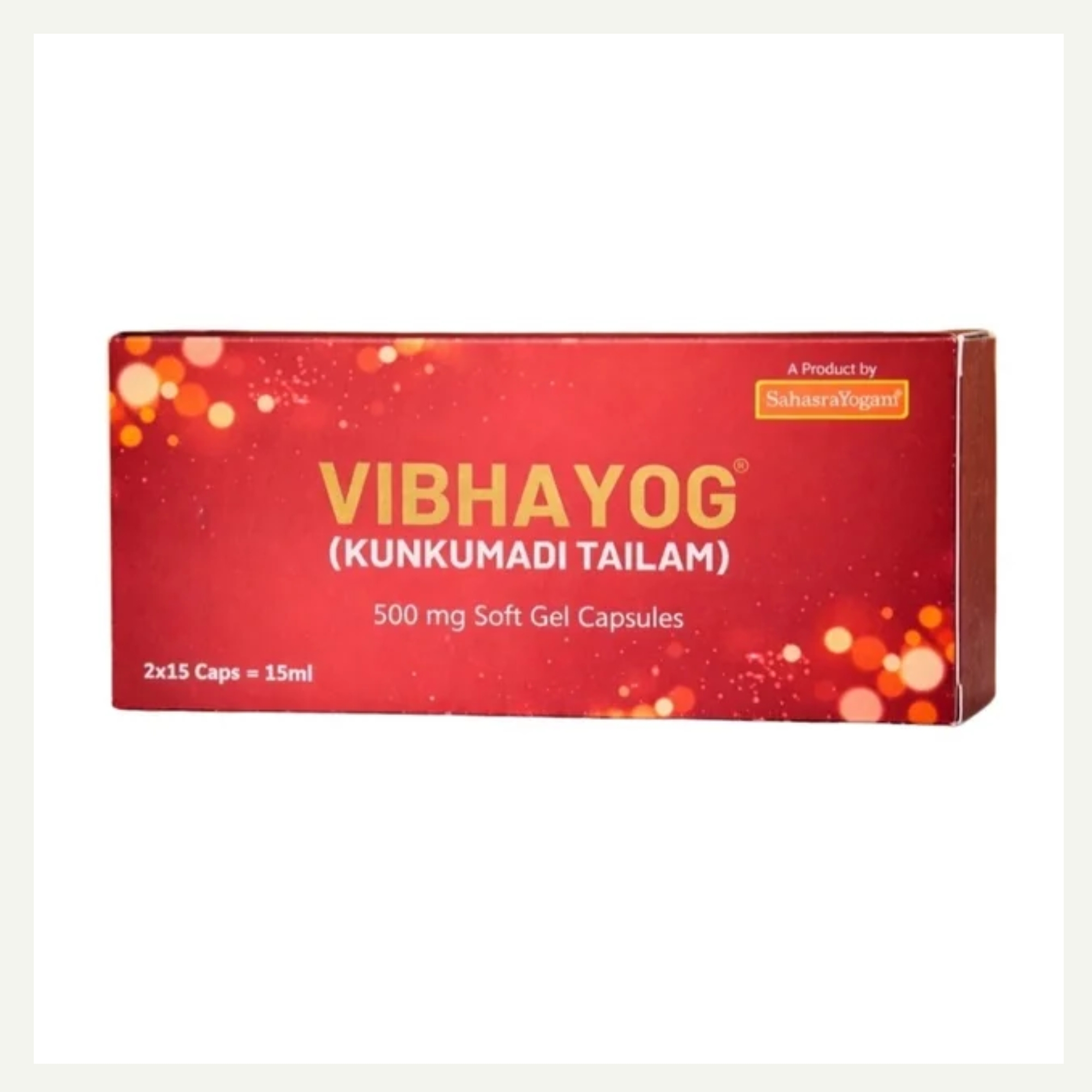 Sahasrayogam Vibhayog (Kunkumadi Tailam) 500mg Soft Gel Capsules (30caps)