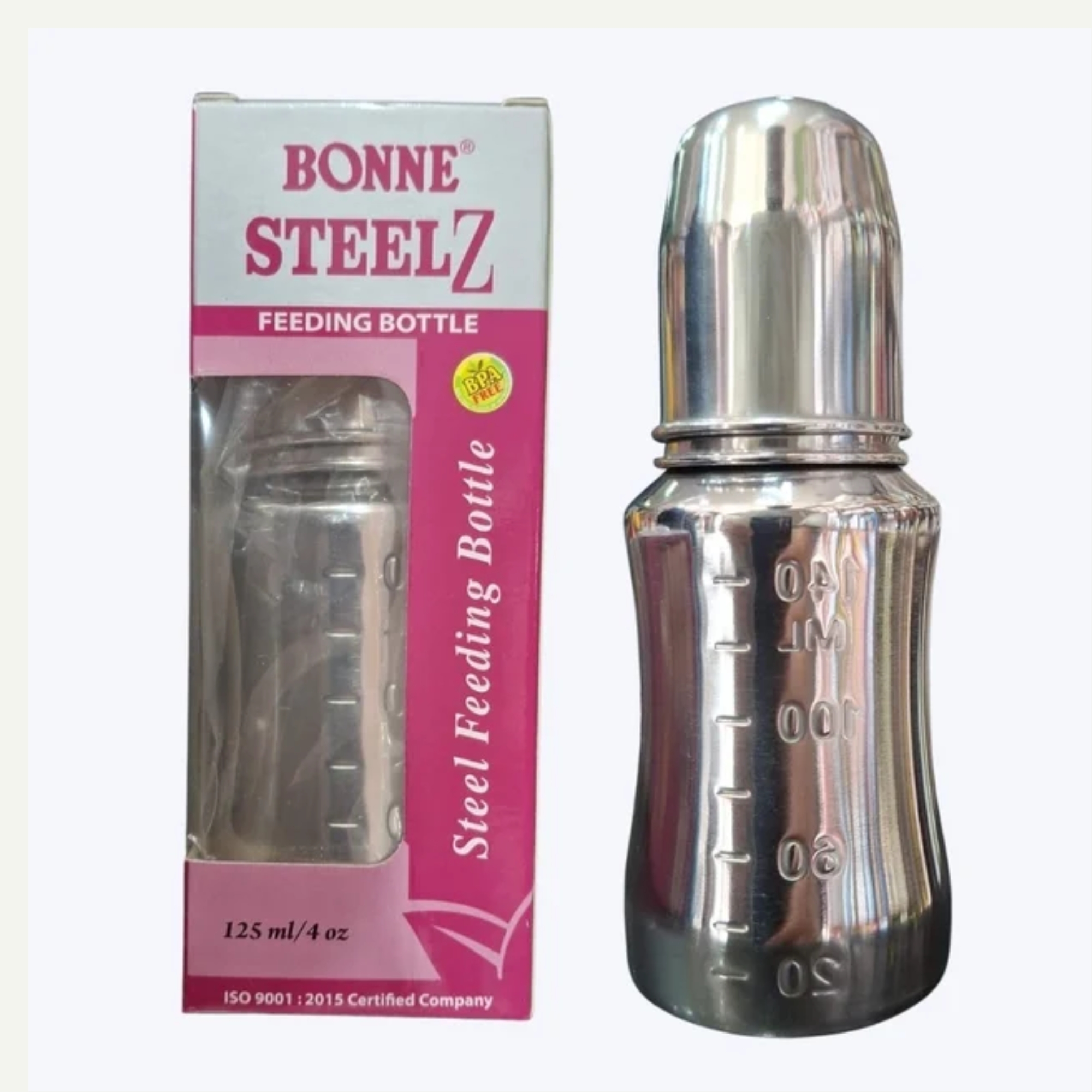 Bonne SteelZ Feeding Bottle (125ml)